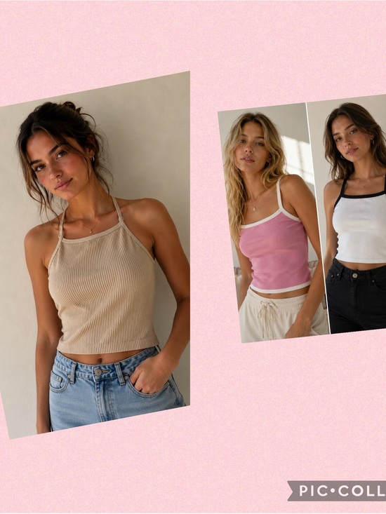 SHEIN Tops - Trendy crop tank tops , all Xs in guc  , see photos  set of 3